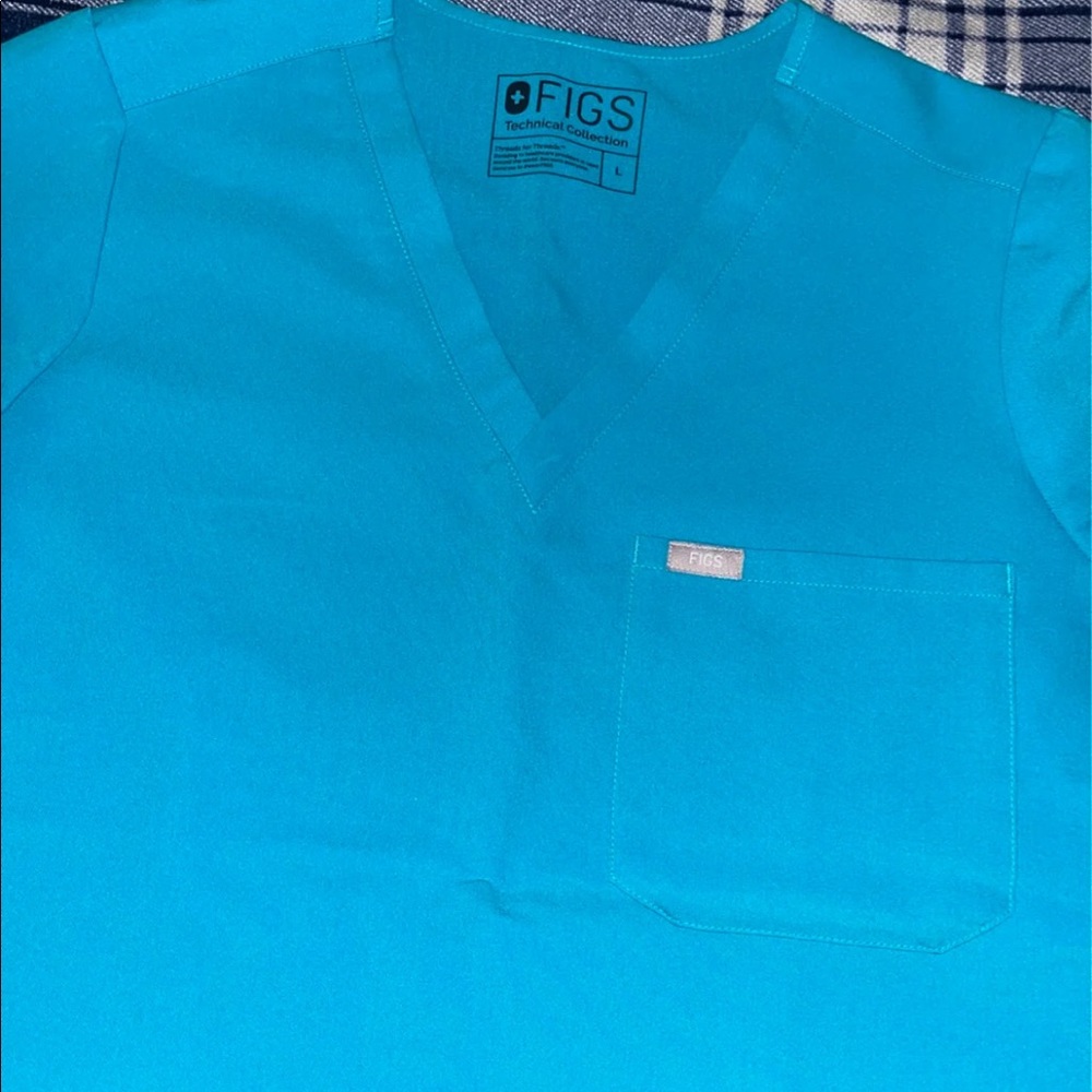FIGS Scrub Set size Large/Large Tall Teal